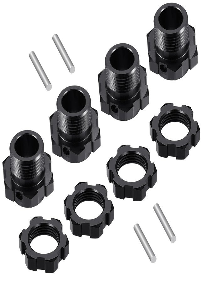 JGGZONE 4Pack JGGZONE RC Aluminum 17mm Splined Wheel Hex Hubs Adapter Extended Wheel Hub Drive with Nuts Compatible with 1/8 ARRMA KRATON V4 V5 Upgrade Parts - Image 1
